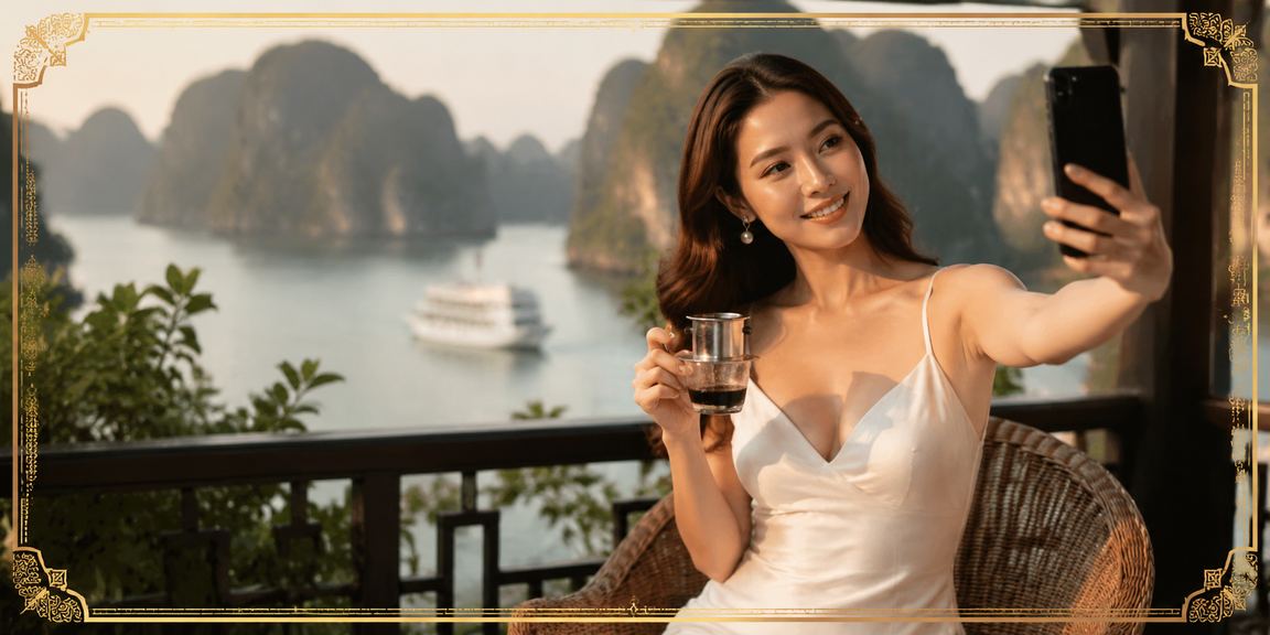 Phong cảnh Hạ Long Bay và trải nghiệm giải trí trực tuyến qua di động
