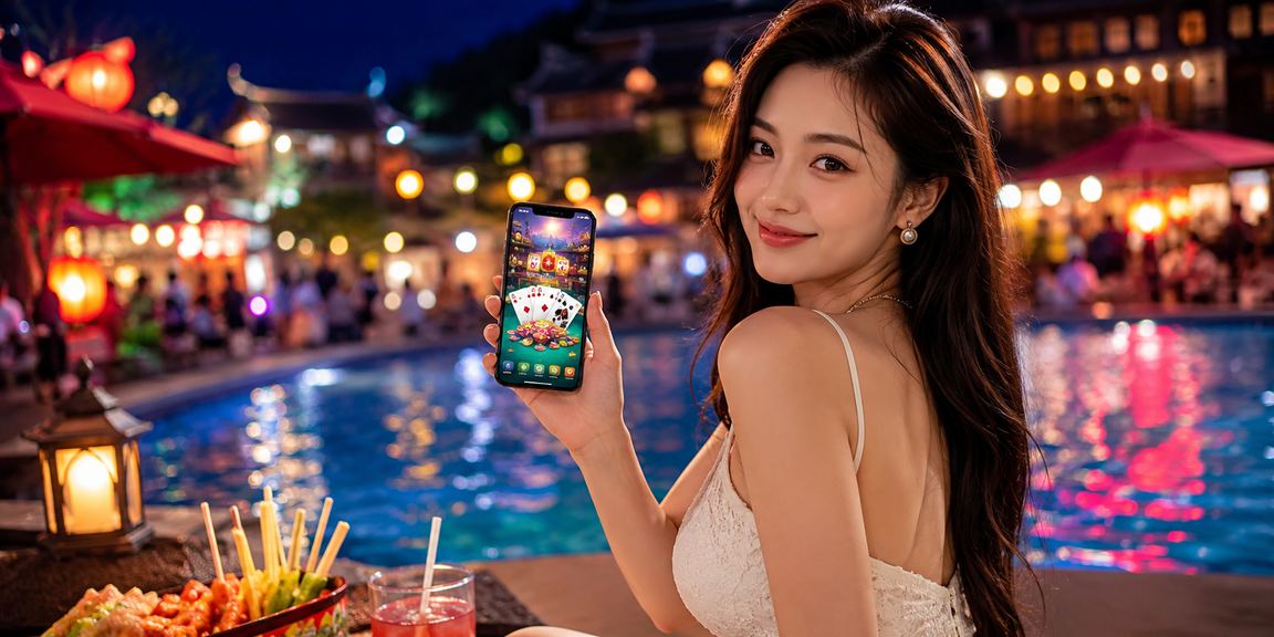 Người chơi tại chợ đêm Sapa thư giãn và chơi bài nhẹ nhàng trong không khí lễ hội